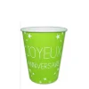 exclusivement disponibles Lot De 6 Gobelets Jetables Anniversaire Vert Excellence 25 Cl 5