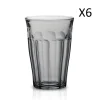 Service Clients Dédié Duralex Lot De 6 – Verre à Cocktail 36cl En Verre Trempé Résistant Teinté Gris 19