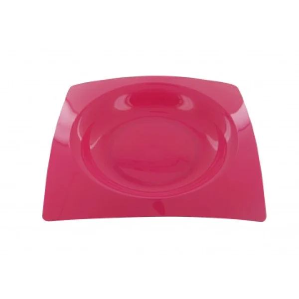 Meilleur Service Lot De 8 Assiettes Jetables Design En Plastique Fuschia 20 Cm 1