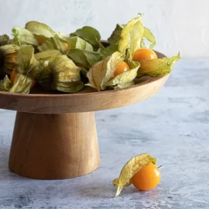 Bazar Bizar Petite Assiette à Gâteau En Bois De Teck vente chaude 16