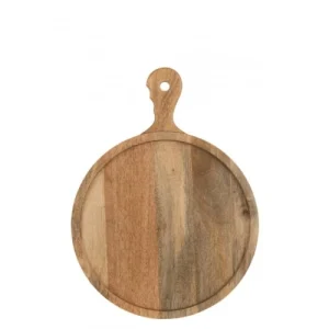 LANADECO Planche A Découper Ronde Anse Bois De Manguier 40x30cm magasin en ligne 6