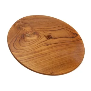 Bazar Bizar Plaque Ronde Extra Large En Bois De Teck Satisfait ou Remboursé 16