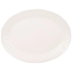 Maisons Du Monde Plat Oval En Porcelaine Grise Meilleur Service 6