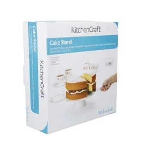 KitchenCraft Présentoire à Gateau En Procelaine – Céramique Blanc grande popularité 12