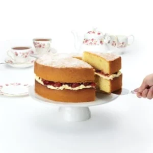 KitchenCraft Présentoire à Gateau En Procelaine – Céramique Blanc grande popularité 18