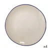 Maison Tilleul Set De 4 Assiettes Plates Céramique Blanc Authentic Original licence 14