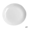 Maison Tilleul Set De 4 Assiettes Plates Céramique Blanc a Prix Discount 13