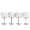 LANADECO Verres à Gin Verre Transparent/or H21,5cm – Lot De 4 Prix très abordable 13